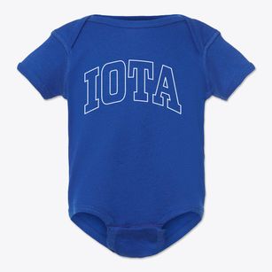 Iota Louisiana Trendy Block Baby Onesie