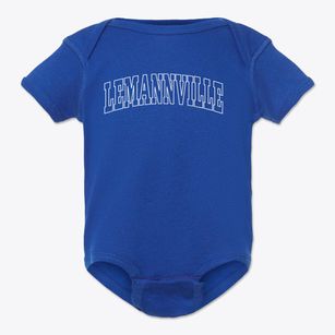 Lemannville Louisiana Trendy Block Baby Onesie