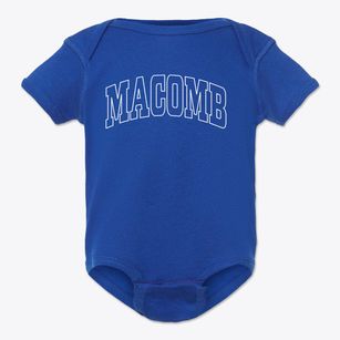 Macomb New York Trendy Block Baby Onesie
