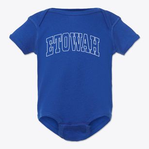 Etowah Oklahoma Trendy Block Baby Onesie