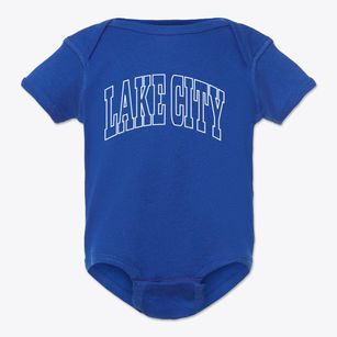 Lake City California Trendy Block Baby Onesie