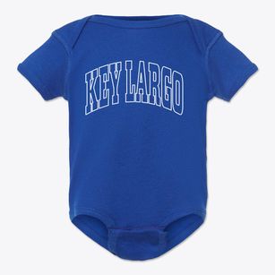 Key Largo Florida Trendy Block Baby Onesie