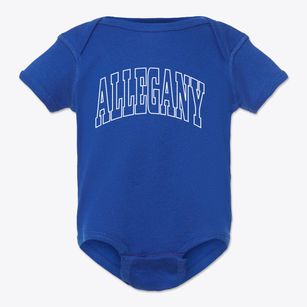 Allegany New York Trendy Block Baby Onesie