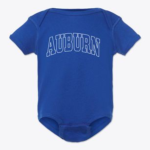 Auburn Georgia Trendy Block Baby Onesie