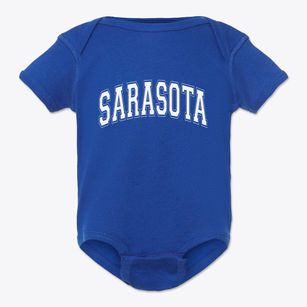 Sarasota Florida Varsity Baby Onesie