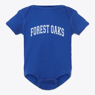 Forest Oaks North Carolina Varsity Baby Onesie