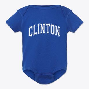 Clinton Maine Varsity Baby Onesie
