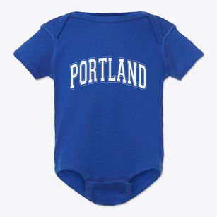 Portland Iowa Varsity Baby Onesie