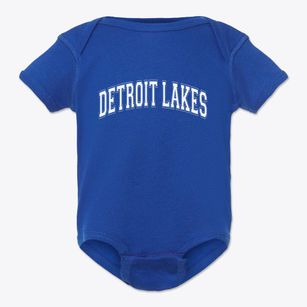 Detroit Lakes Minnesota Varsity Baby Onesie