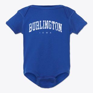 Burlington Iowa Urban Vibe Baby Onesie