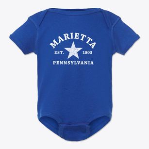 Marietta Pennsylvania Star Baby Onesie