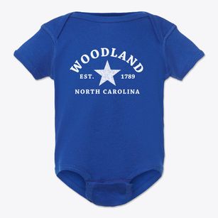 Woodland North Carolina Star Baby Onesie