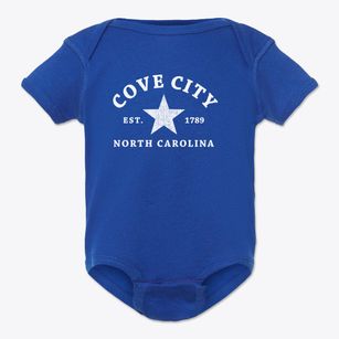 Cove City North Carolina Star Baby Onesie