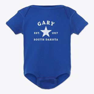 Gary South Dakota Star Baby Onesie