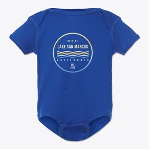 Lake San Marcos California Color Fade Baby Onesie