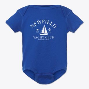 Newfield Maine Yacht Club Baby Onesie