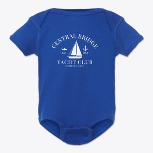 Central Bridge New York Yacht Club Baby Onesie