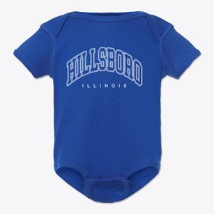 Hillsboro Illinois Inline Baby Onesie