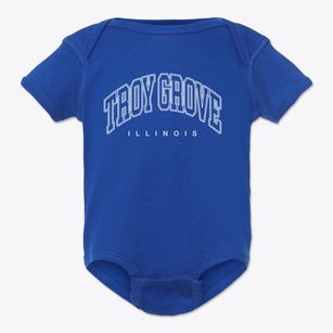 Troy Grove Illinois Inline Baby Onesie