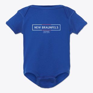 New Braunfels Texas Artbox Baby Onesie