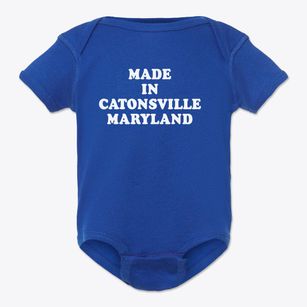 Catonsville Maryland Classic 70s Baby Onesie