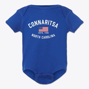 Connaritsa North Carolina Patriot Baby Onesie