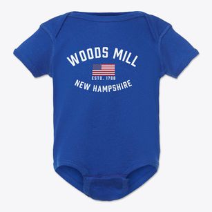 Woods Mill New Hampshire Patriot Baby Onesie