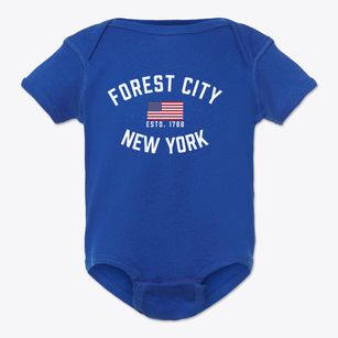 Forest City New York Patriot Baby Onesie