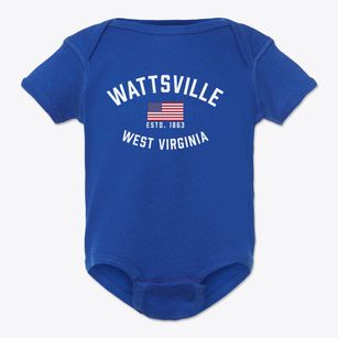 Wattsville West Virginia Patriot Baby Onesie