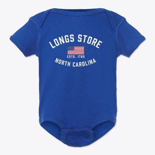 Longs Store North Carolina Patriot Baby Onesie