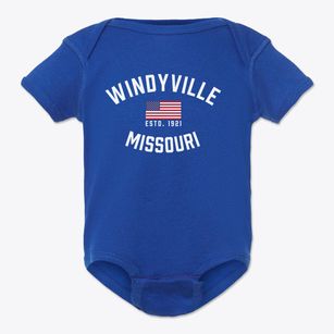 Windyville Missouri Patriot Baby Onesie