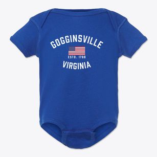 Gogginsville Virginia Patriot Baby Onesie
