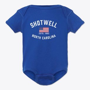 Shotwell North Carolina Patriot Baby Onesie