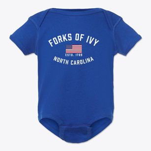 Forks Of Ivy North Carolina Patriot Baby Onesie