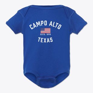 Campo Alto Texas Patriot Baby Onesie