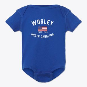 Worley North Carolina Patriot Baby Onesie