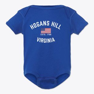Hogans Hill Virginia Patriot Baby Onesie