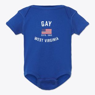 Gay West Virginia Patriot Baby Onesie