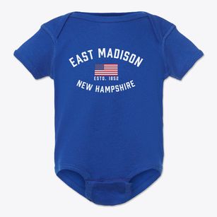 East Madison New Hampshire Patriot Baby Onesie