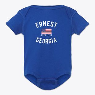 Ernest Georgia Patriot Baby Onesie