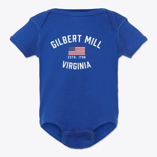 Gilbert Mill Virginia Patriot Baby Onesie