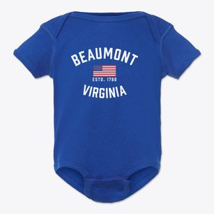 Beaumont Virginia Patriot Baby Onesie