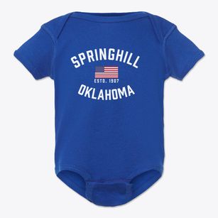 Springhill Oklahoma Patriot Baby Onesie