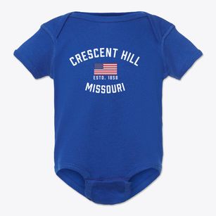 Crescent Hill Missouri Patriot Baby Onesie