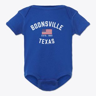 Boonsville Texas Patriot Baby Onesie