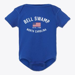 Bell Swamp North Carolina Patriot Baby Onesie