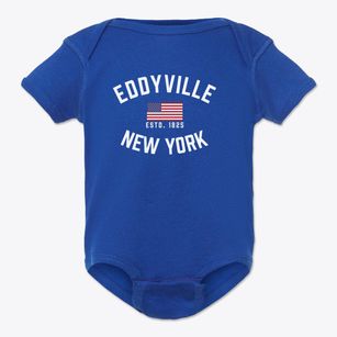Eddyville New York Patriot Baby Onesie