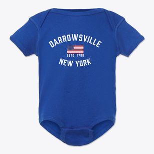 Darrowsville New York Patriot Baby Onesie