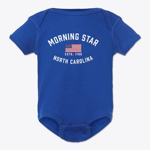Morning Star North Carolina Patriot Baby Onesie