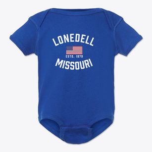 Lonedell Missouri Patriot Baby Onesie